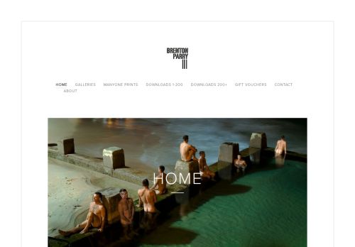 image de la home page du site de brenton parry